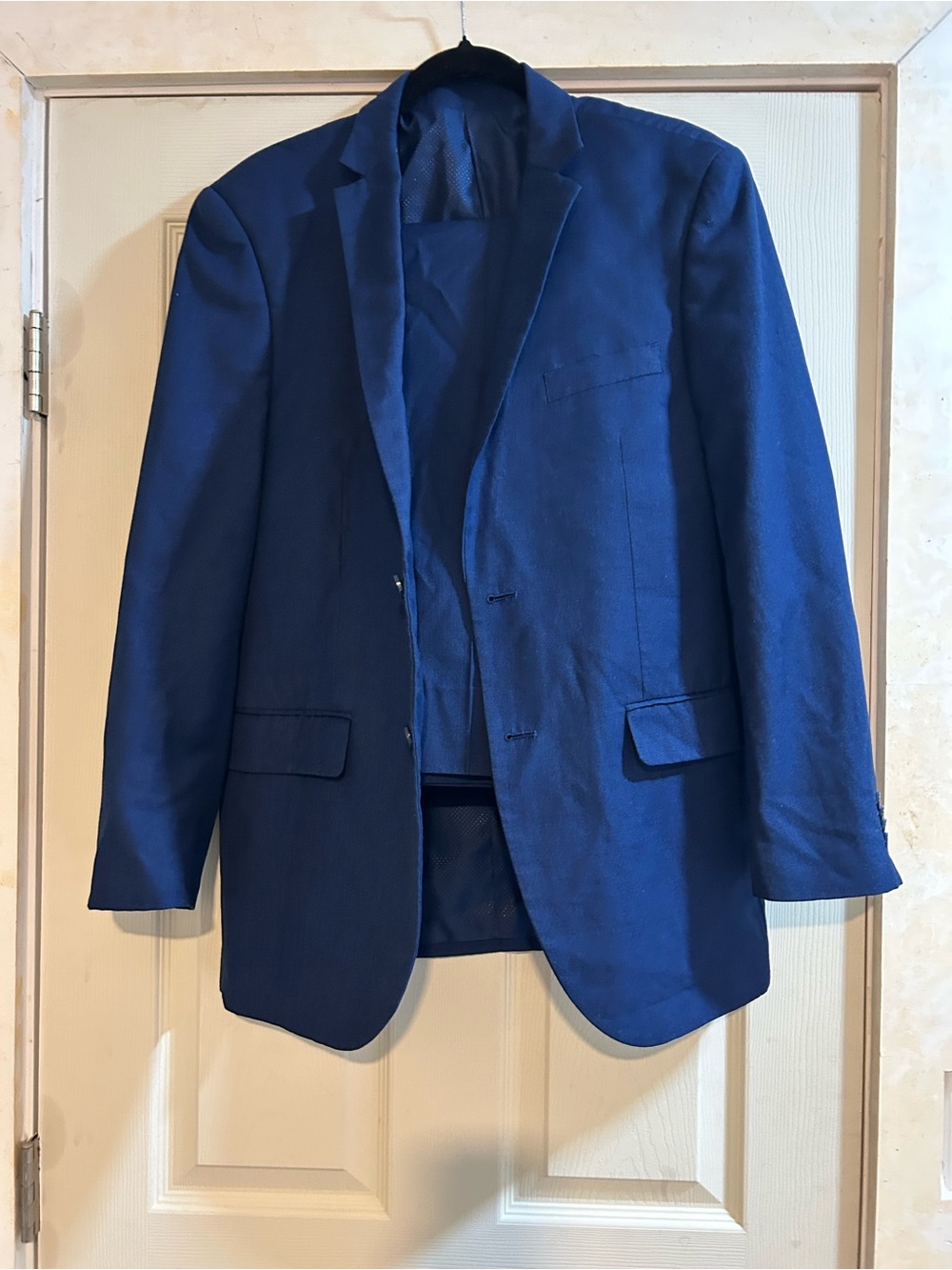 Men's Royal Blue Tailored Blazer - Classic Single-Breasted Sport Coat